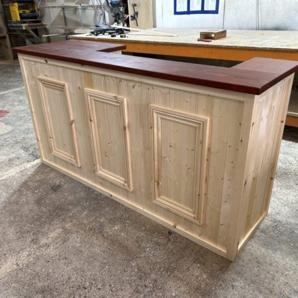 PEAKY BLINDERS WOODEN BAR BIG FRIDGE ADAPTED MAHOGANY TOP